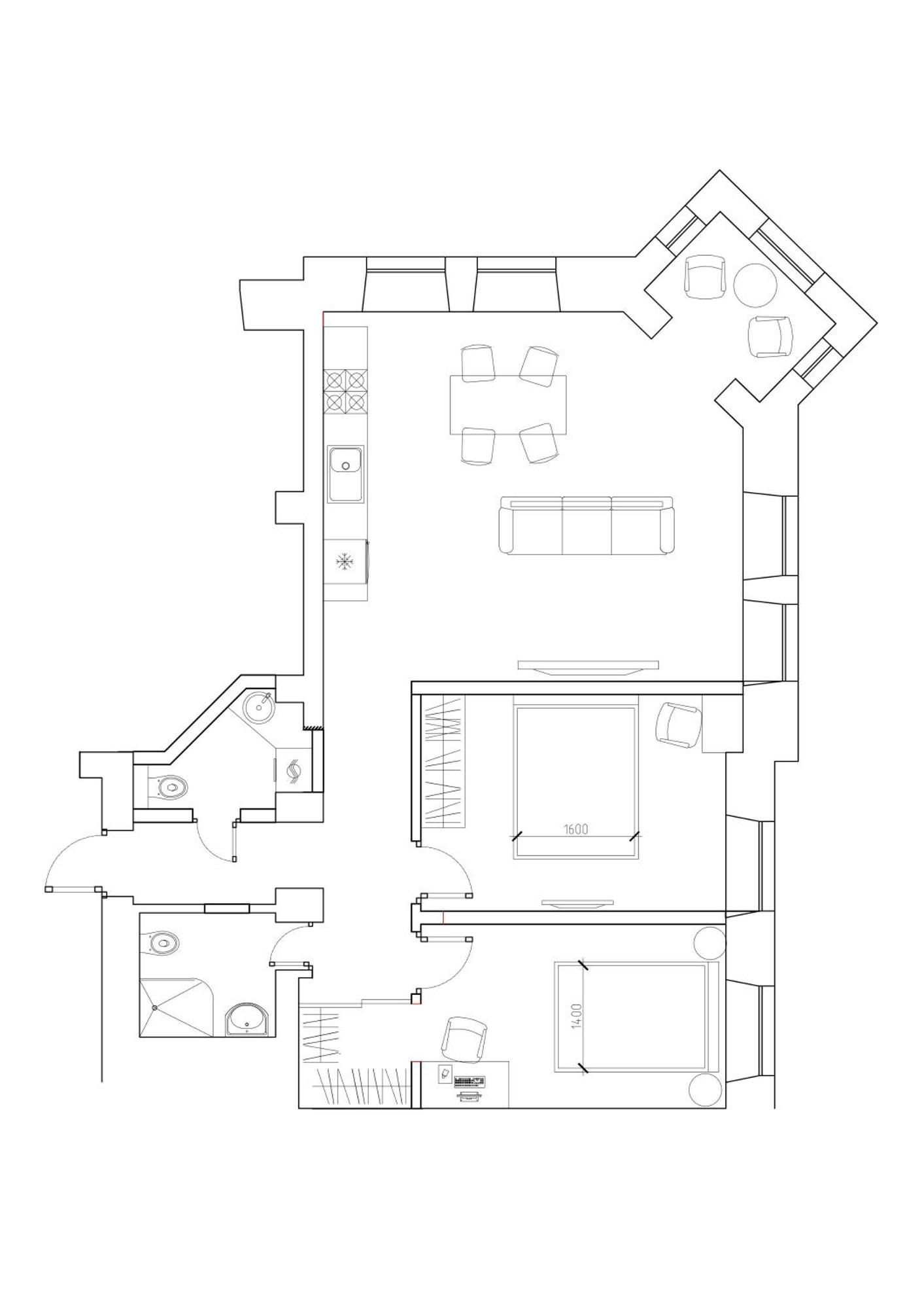 Scandi Group Apartaments Odessa Oda fotoğraf